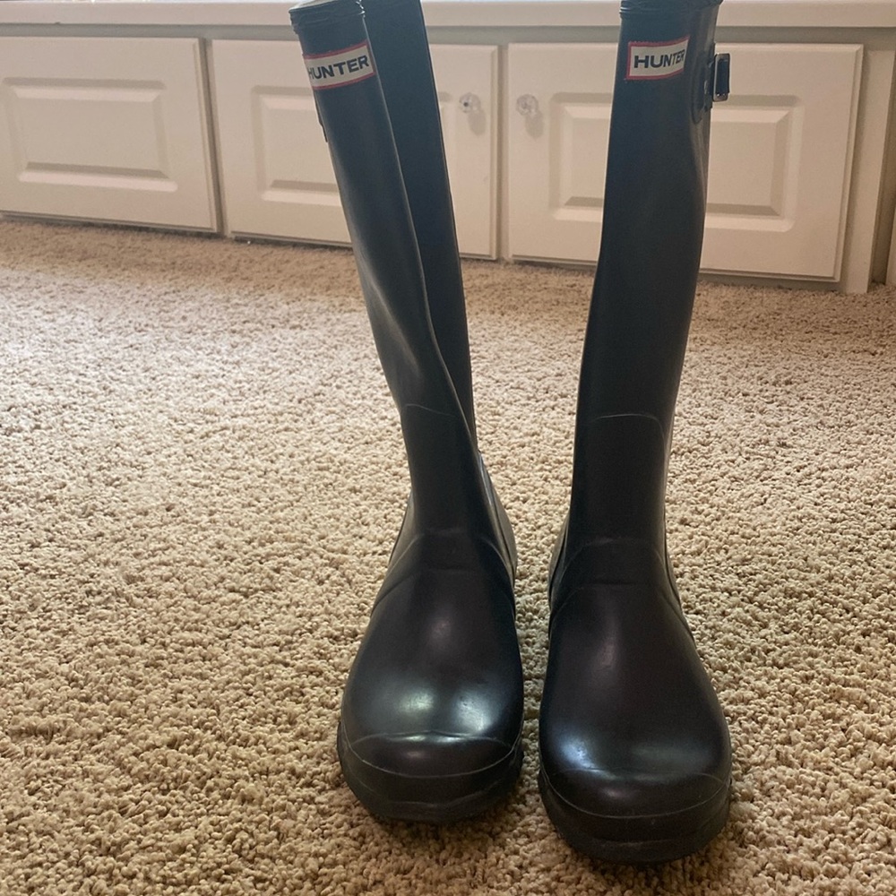 Navy Hunter Boots